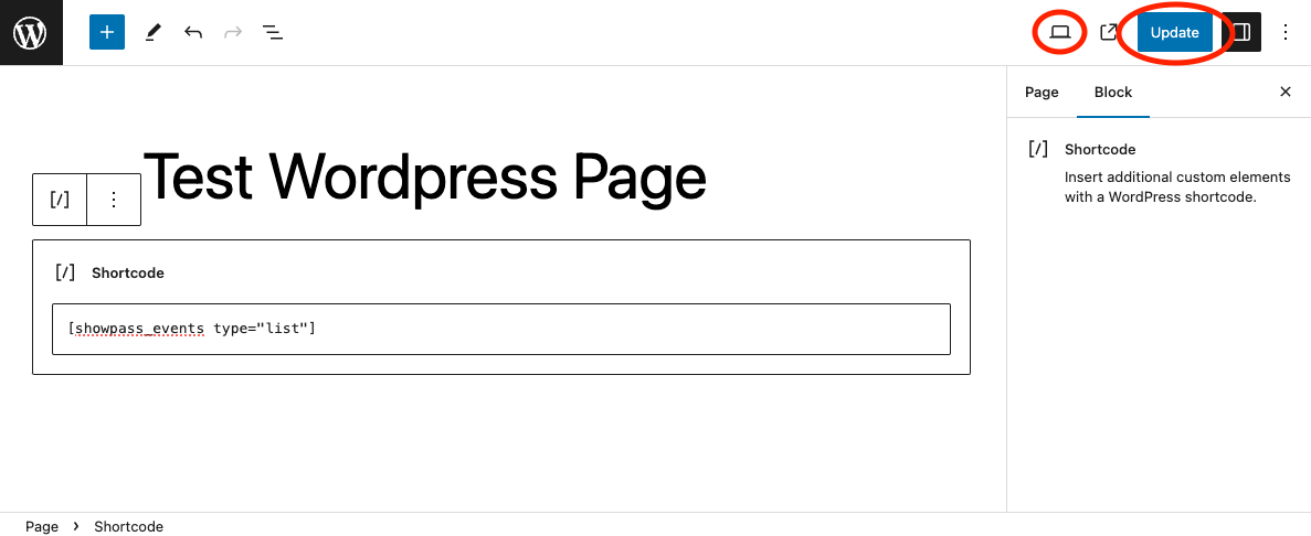Shortcode add